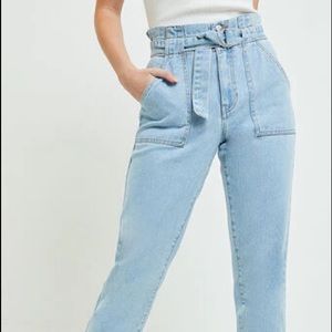 Pacsun Elastic Waist High Rise Mom Jeans XS